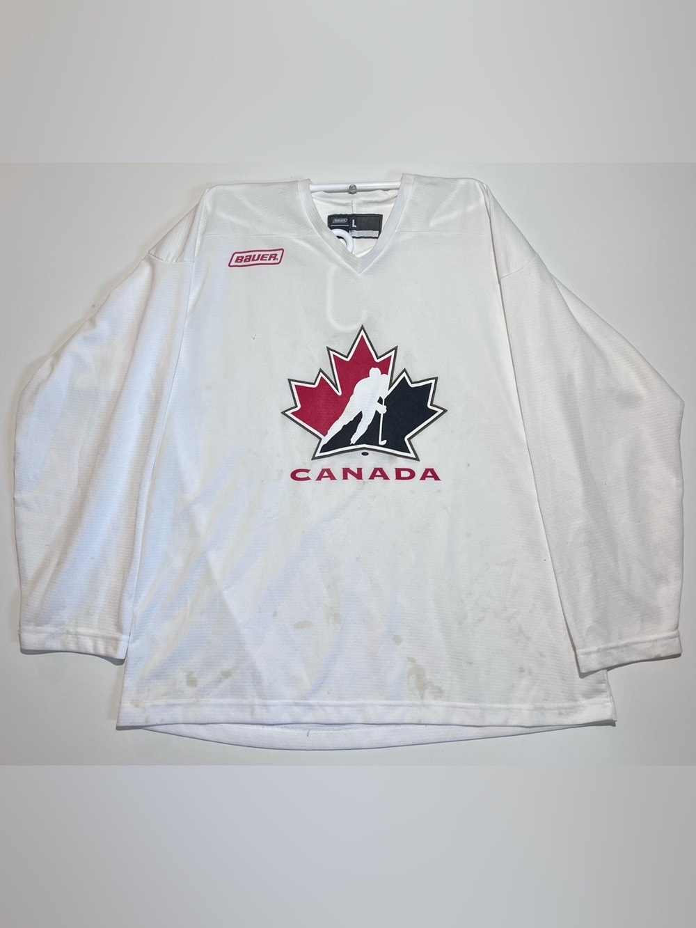 Bauer Team Canada White Hockey Jersey - Men's Large